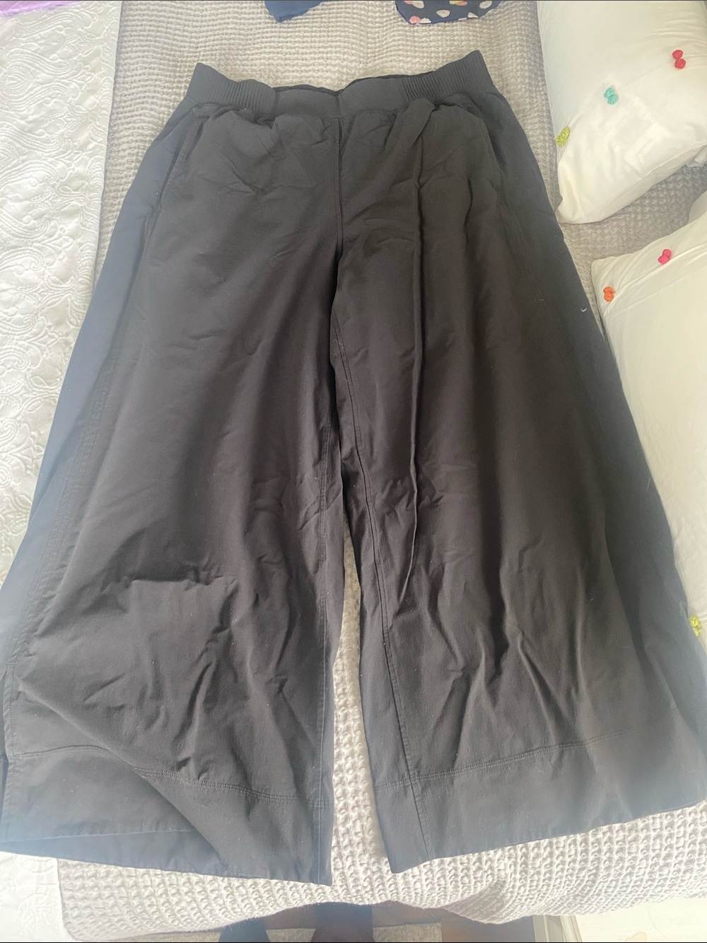 lululemon Black Wide-Leg Track Pants